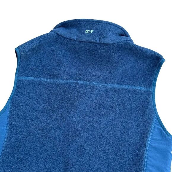 Vineyard Vines Boys' Harbor Fleece Vest Blue Size L Full-Zip Casual Large 16-18 - Picture 6 of 10